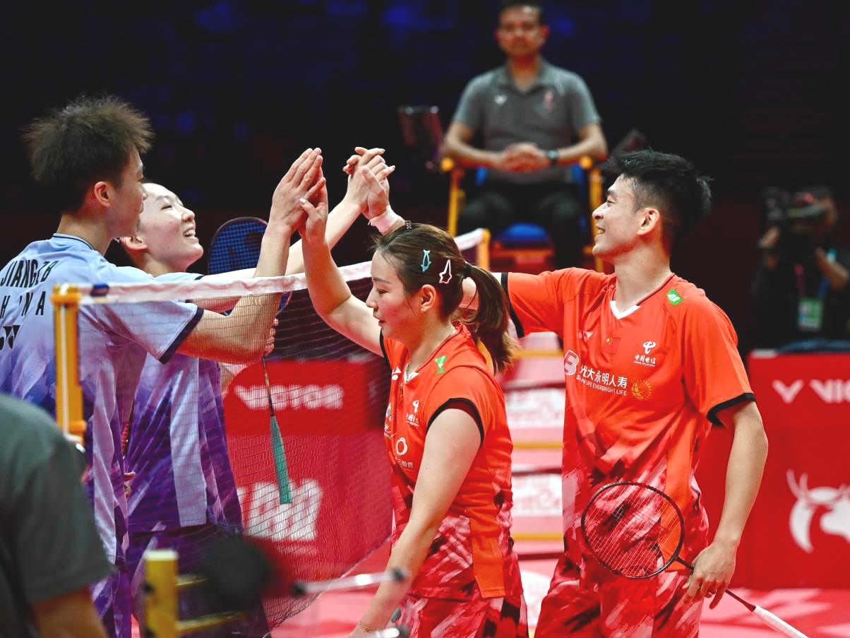 日本队完胜泰国队，陈雨菲状态火热